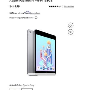 iPad Mini 4 128Gb Space Gray